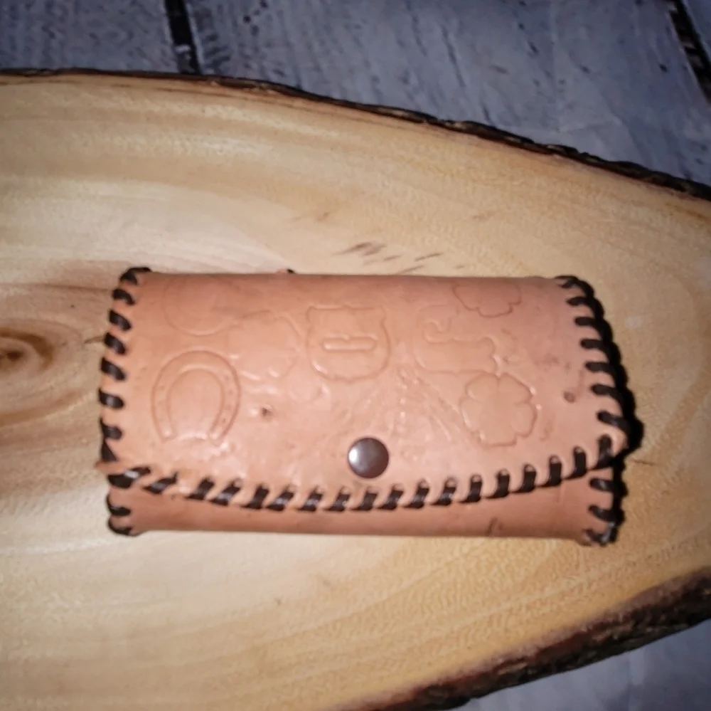 Vintage leather key holder
